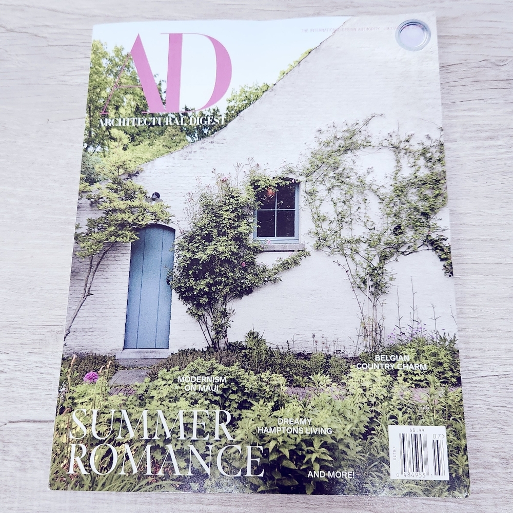 🍭7/$15 Architectural Digest Magazine July/August 2025 Summer Romance